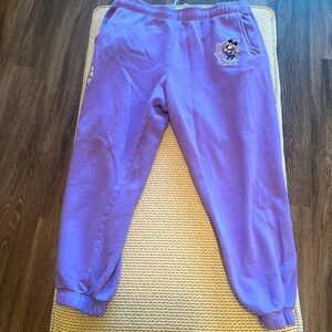 Disney 100 Large Purple Sweatpants